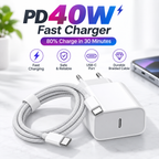 Ładowarka USB C 40W | Szybkie ładowanie PD do iPhone'a 15 do 18, iPada | Szybkie ładowanie