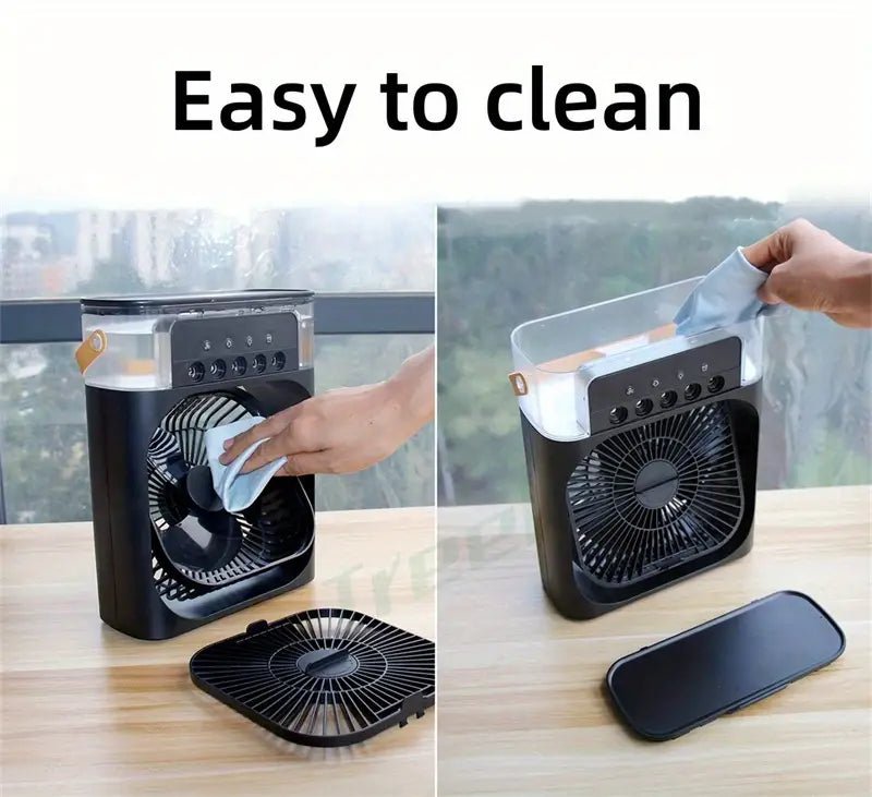 Mini Ventilador de Niebla de Hielo 2 en 1 Portátil - VyFlair