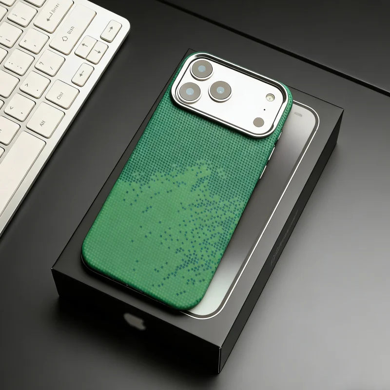 Funda iPhone MagSafe Fibra de Carbono | Carga Inalámbrica, Antihuella | PC Rígida