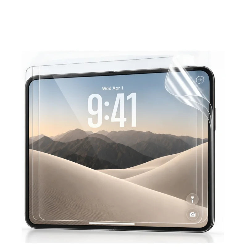 Protector de Pantalla iPhone | Cristal Templado y Film Hidrogel | Pack 3 Unidades