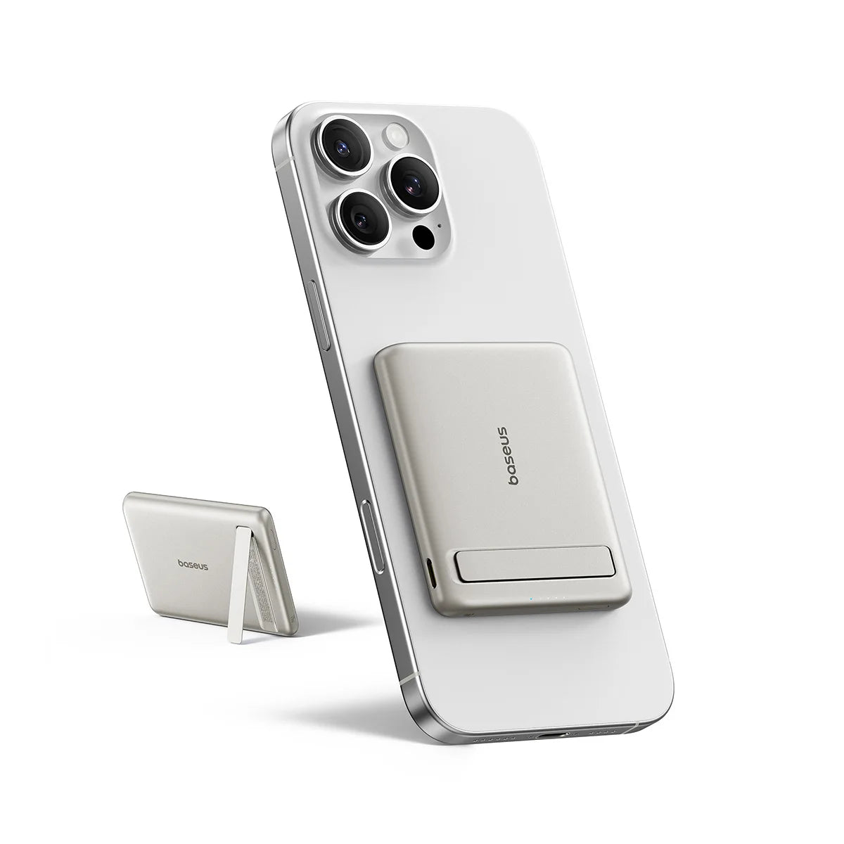 Batería Portátil Magnética Qi2 | Carga Rápida 20W, 5000mAh, Kickstand | Para iPhone Samsung