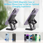 Cargador Inalámbrico 3 en 1 | Magnético Plegable, 30W | iPhone, Apple Watch