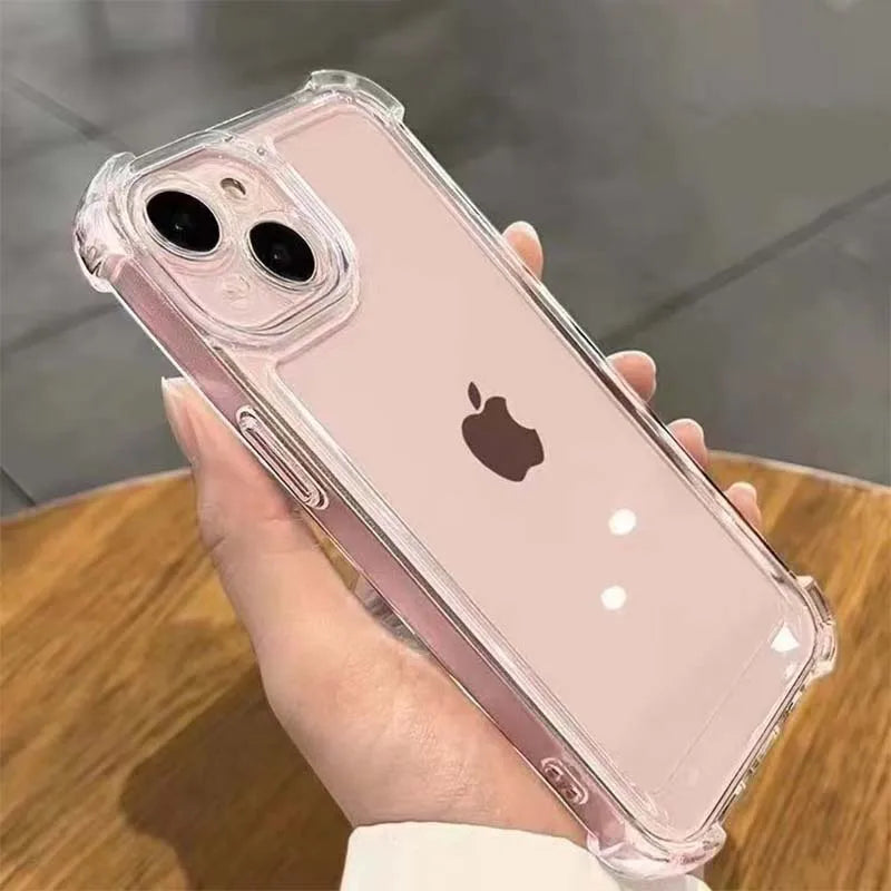 Funda iPhone Transparente | Doble Capa, Antigolpes, Airbag | 7 a 18 Pro Max