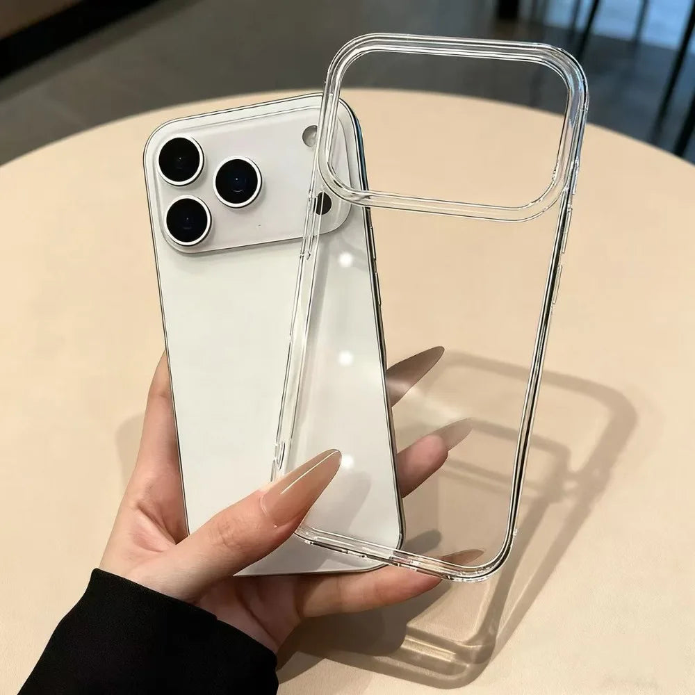 Funda Transparente para iPhone | Ultrafina, Antigolpes, Anticlamarillamiento | Cristal