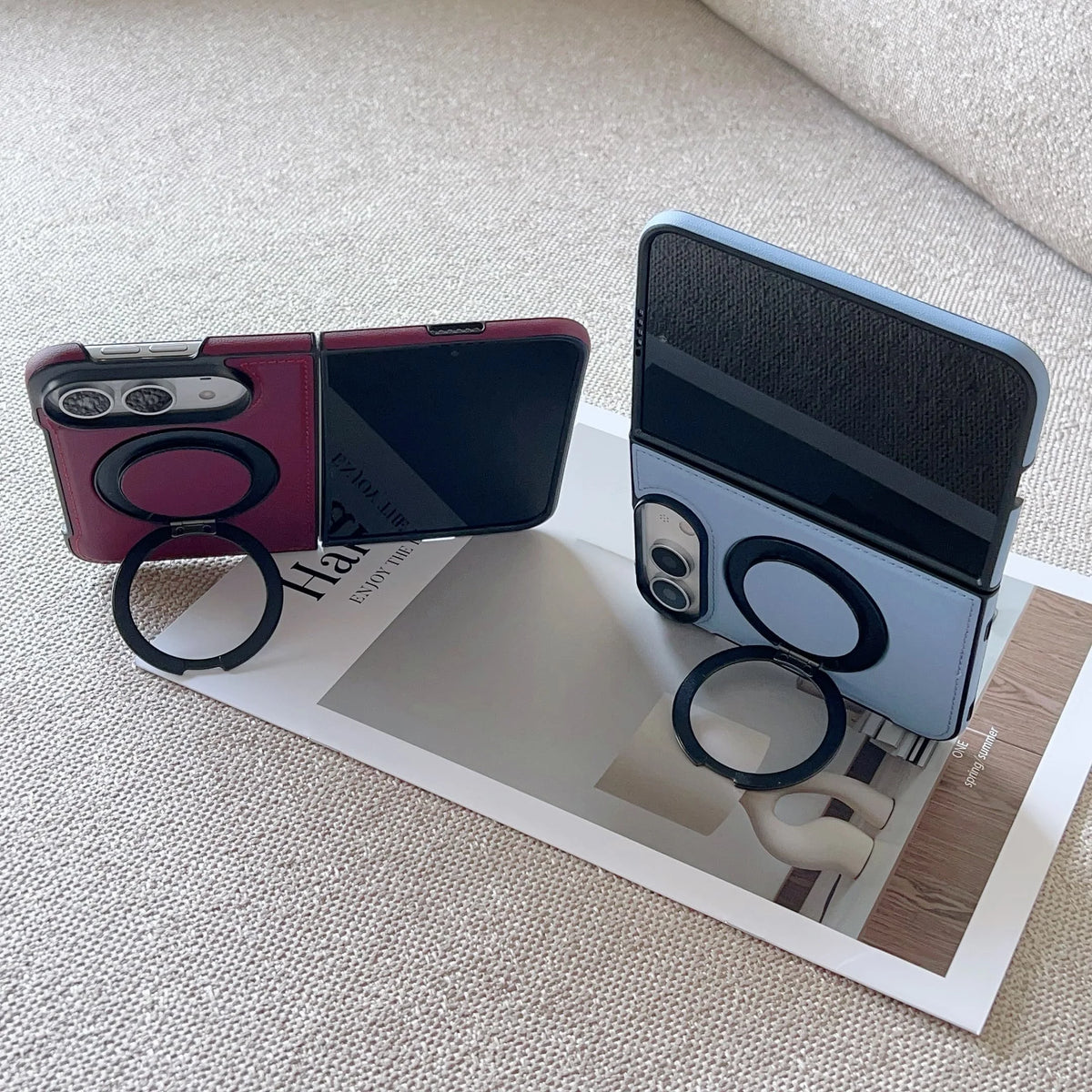 Funda Magnética iPhone | Soporte 360°, Piel, Antigolpes | MagSafe