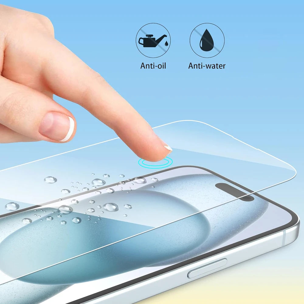 Protector de Pantalla iPhone | Cristal Templado Anti-Huellas | iPhone 11 al 18 Pro Max