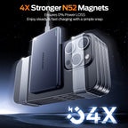 Batería Externa 10000mAh | Carga Rápida 20W, Magnética, Inalámbrica | iPhone Samsung