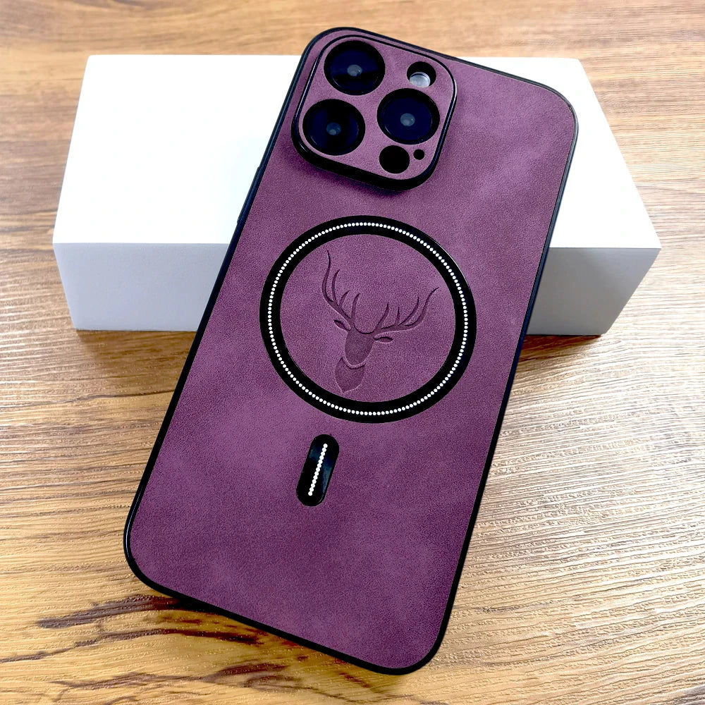 Funda iPhone Cuero | Compatible MagSafe, Antihuellas | Diseño Animal