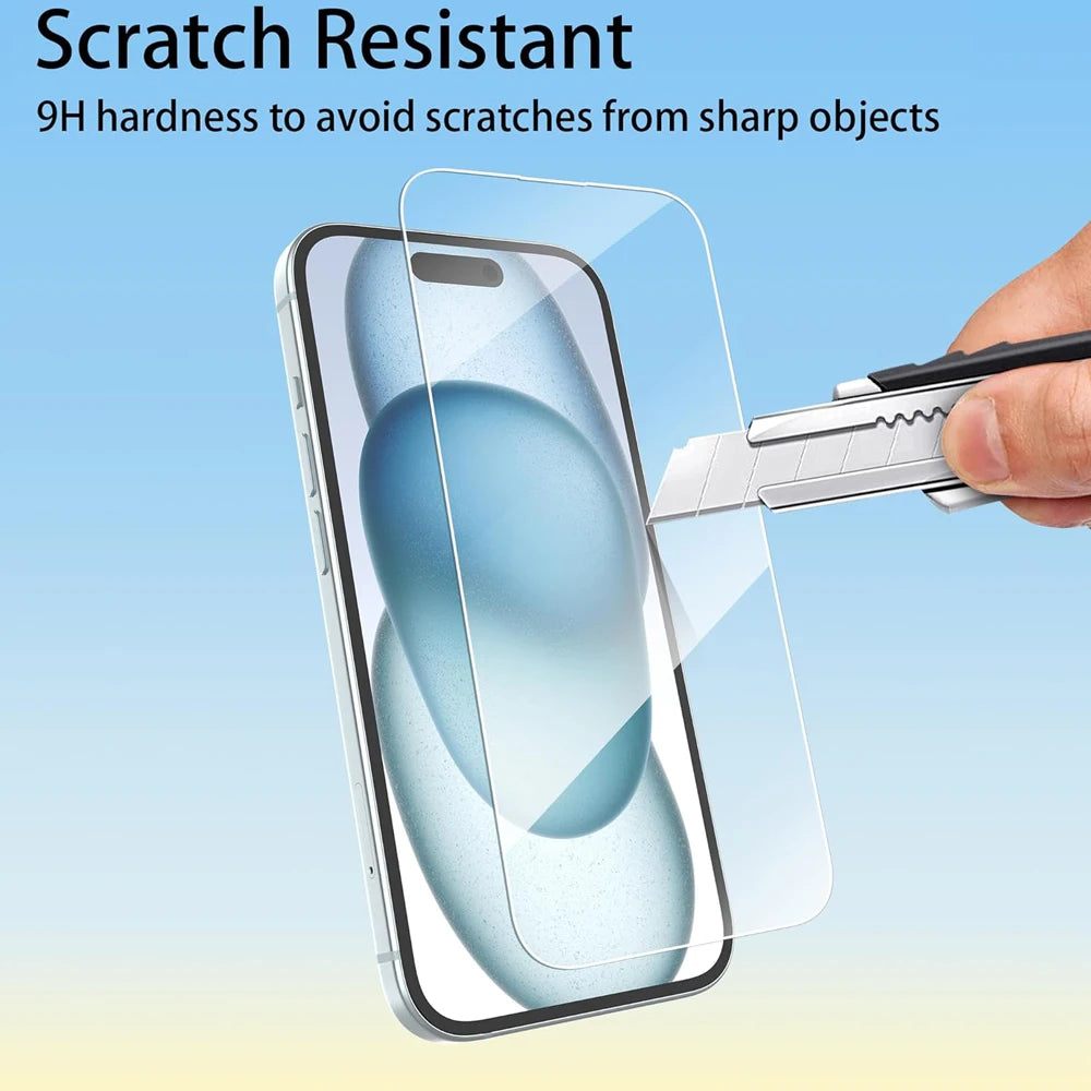 Protector de Pantalla iPhone | Cristal Templado Anti-Huellas | iPhone 11 al 18 Pro Max