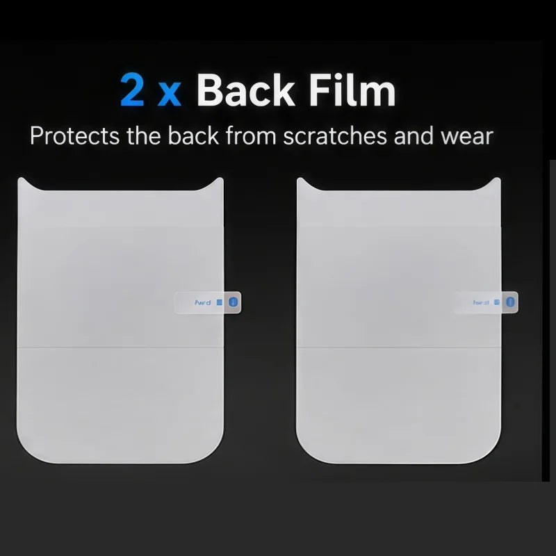 Protector de Pantalla para iPhone | Hidrogel HD, Interior Exterior | Suave 6 en 1