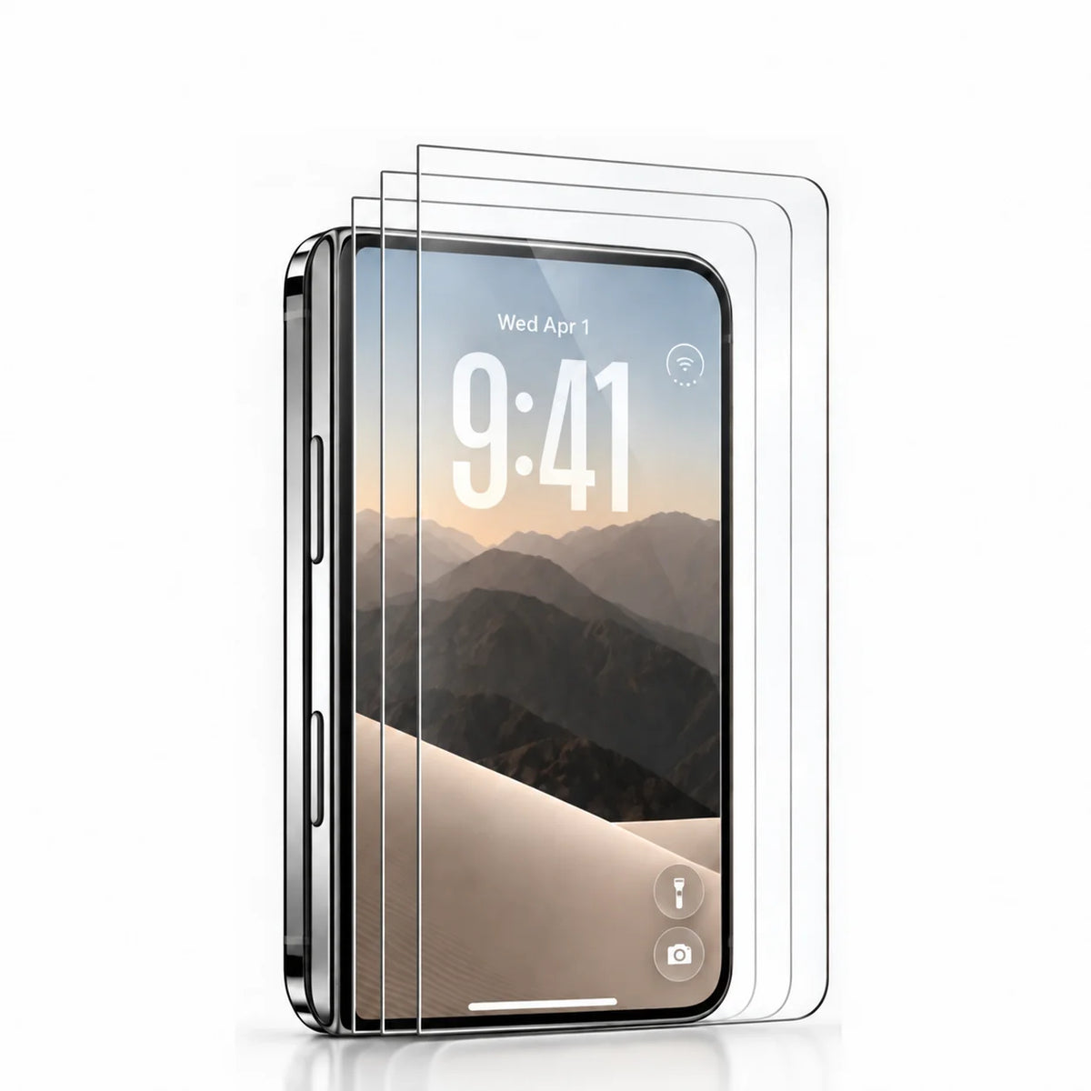 Protector de Pantalla iPhone | Cristal Templado y Film Hidrogel | Pack 3 Unidades