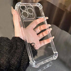 Funda iPhone Transparente | Doble Capa, Antigolpes, Airbag | 7 a 18 Pro Max