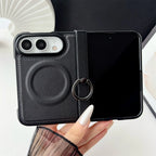 Funda iPhone con Anillo Magnético | MagSafe, Cuero, Anticaída | Soporte y Carga Inalámbrica