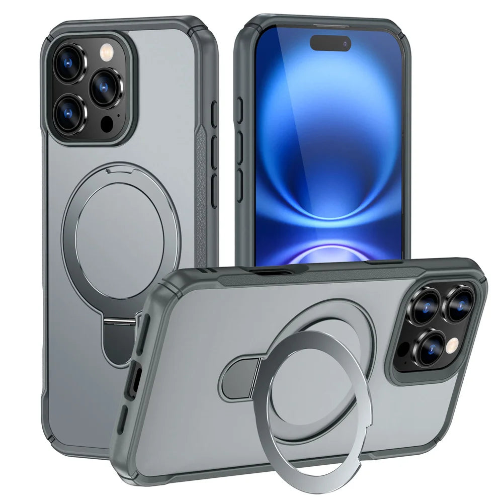 Funda iPhone MagSafe | Soporte Magnético Plegable, Antigolpes | 11-18 Pro Max