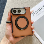 Funda Magnética iPhone | Soporte 360°, Piel, Antigolpes | MagSafe