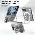 Funda iPhone Magnética 360° | Transparente, Antigolpes, Soporte | MagSafe