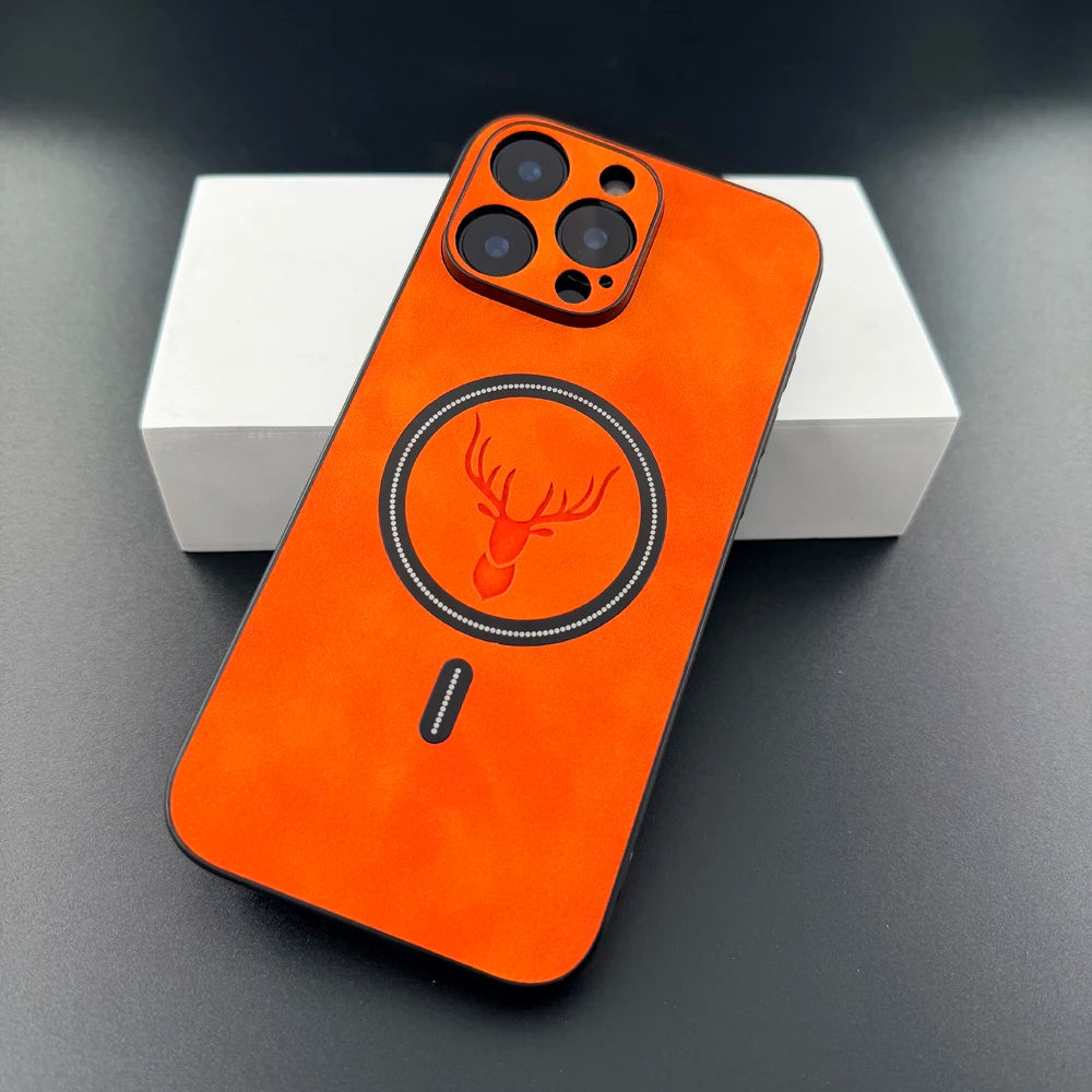 Funda iPhone Cuero | Compatible MagSafe, Antihuellas | Diseño Animal
