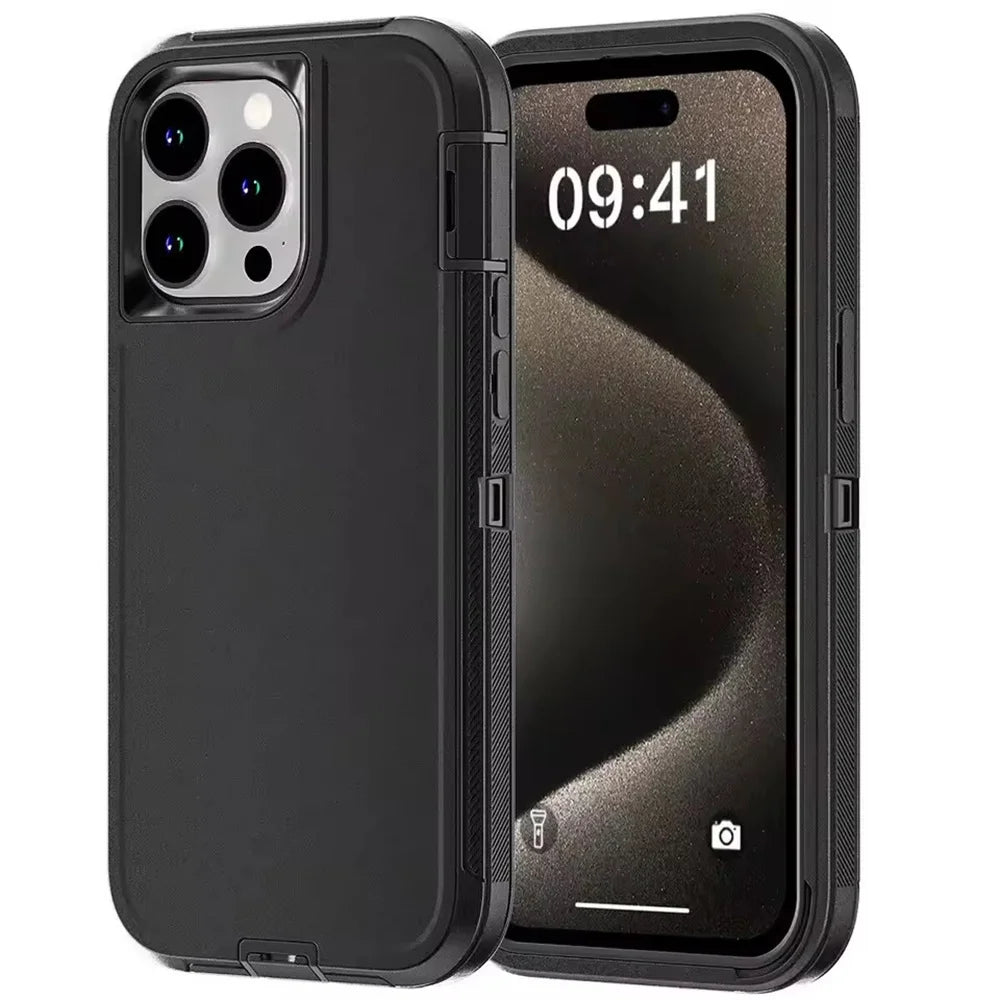 Funda iPhone Antigolpes 3 en 1 | Protección Híbrida Armadura | Silicona, Antiarañazos