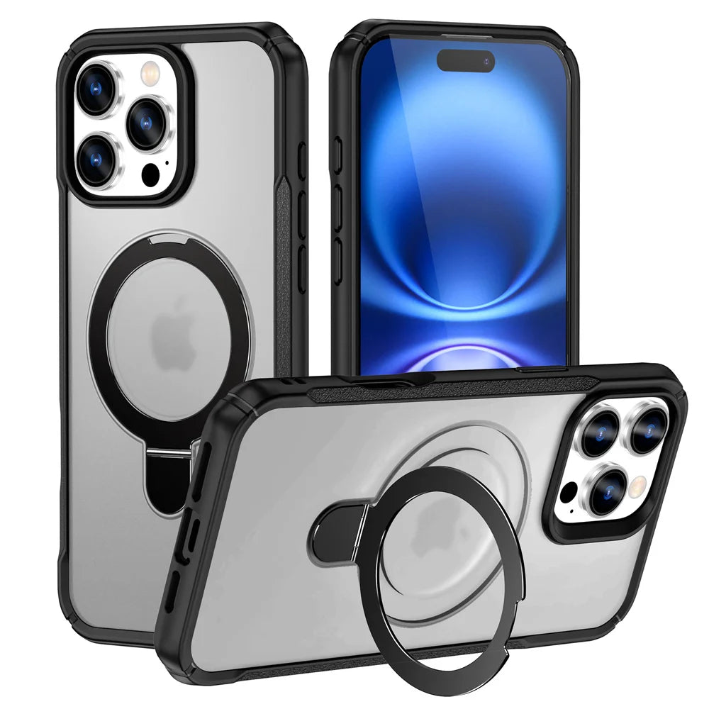 Funda iPhone MagSafe | Soporte Magnético Plegable, Antigolpes | 11-18 Pro Max