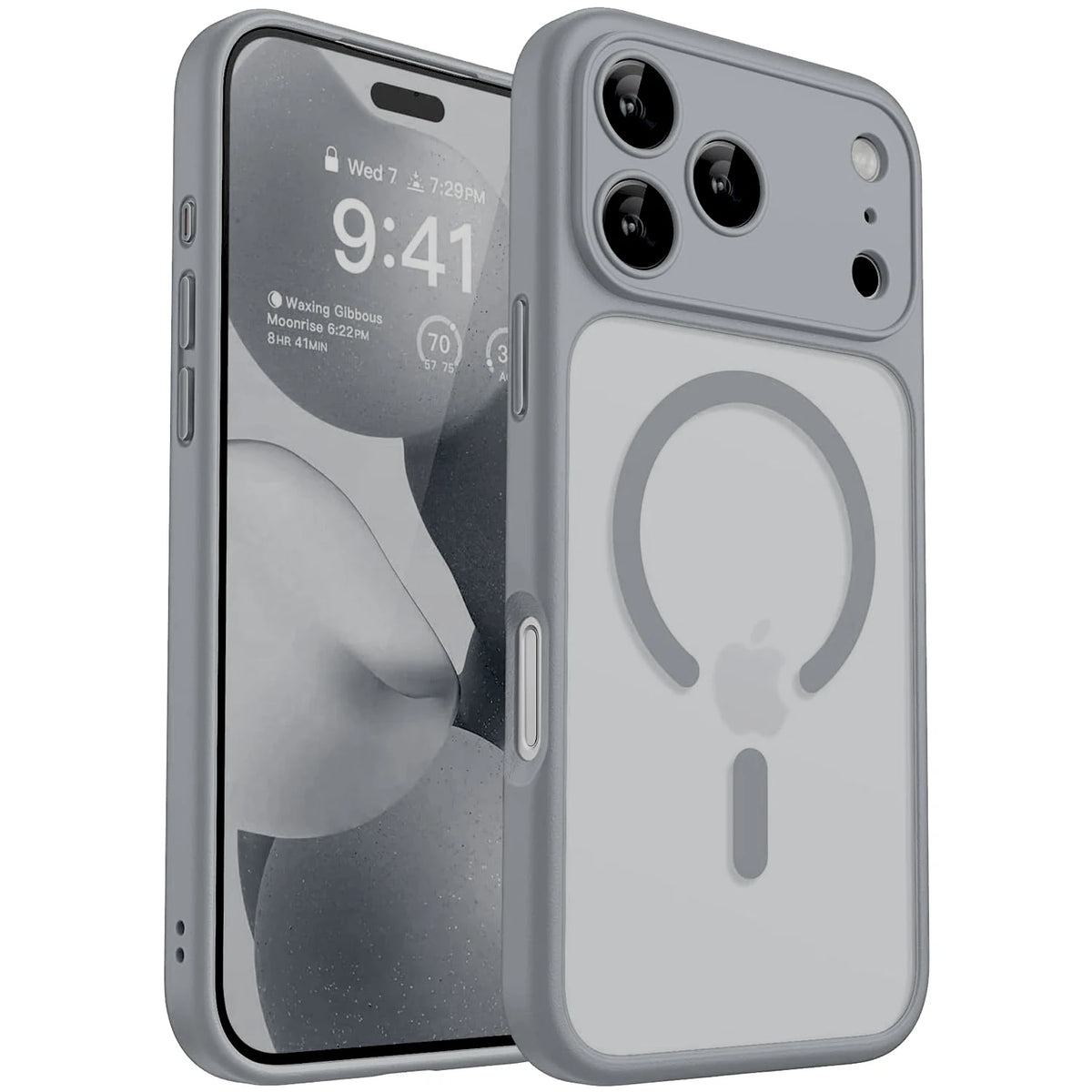 Funda iPhone Magnética Mate | Compatible MagSafe | Transparente, Antihuella