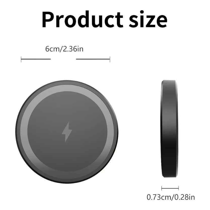 Cargador Inalámbrico Magnético | MagSafe iPhone 17 16 15 14 13 12 | 15W Rápido