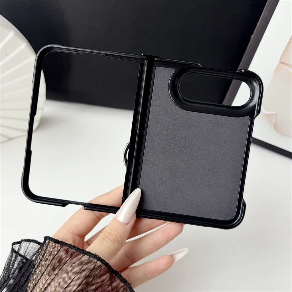 Funda iPhone con Anillo Magnético | MagSafe, Cuero, Anticaída | Soporte y Carga Inalámbrica