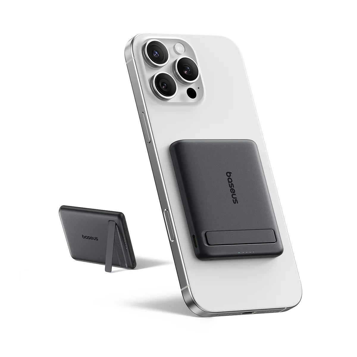 Batería Portátil Magnética Qi2 | Carga Rápida 20W, 5000mAh, Kickstand | Para iPhone Samsung
