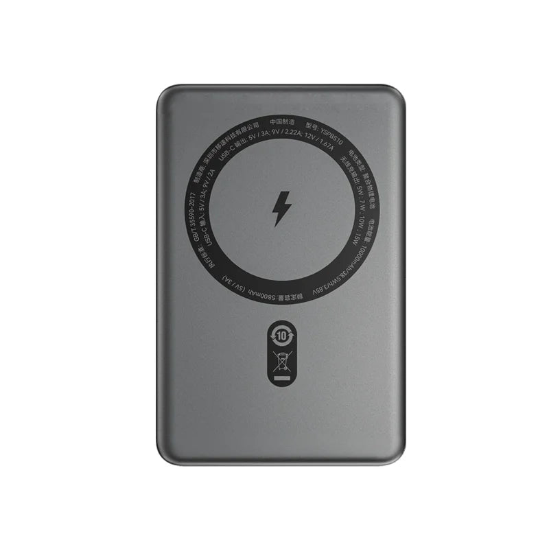 Batería Externa 10000mAh | Carga Rápida 20W, Magnética, Inalámbrica | iPhone Samsung