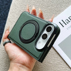Funda Magnética iPhone | Soporte 360°, Piel, Antigolpes | MagSafe