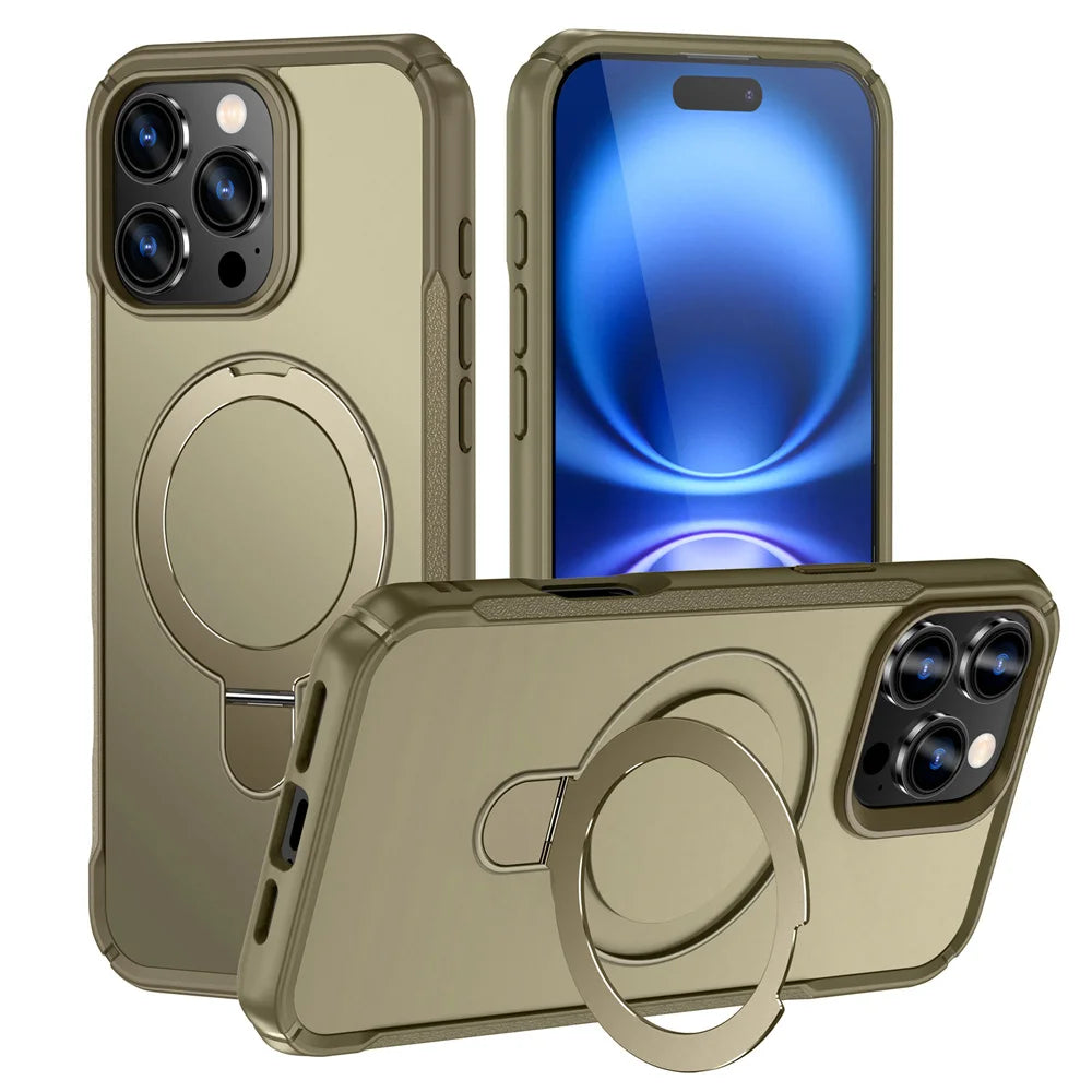 Funda iPhone MagSafe | Soporte Magnético Plegable, Antigolpes | 11-18 Pro Max