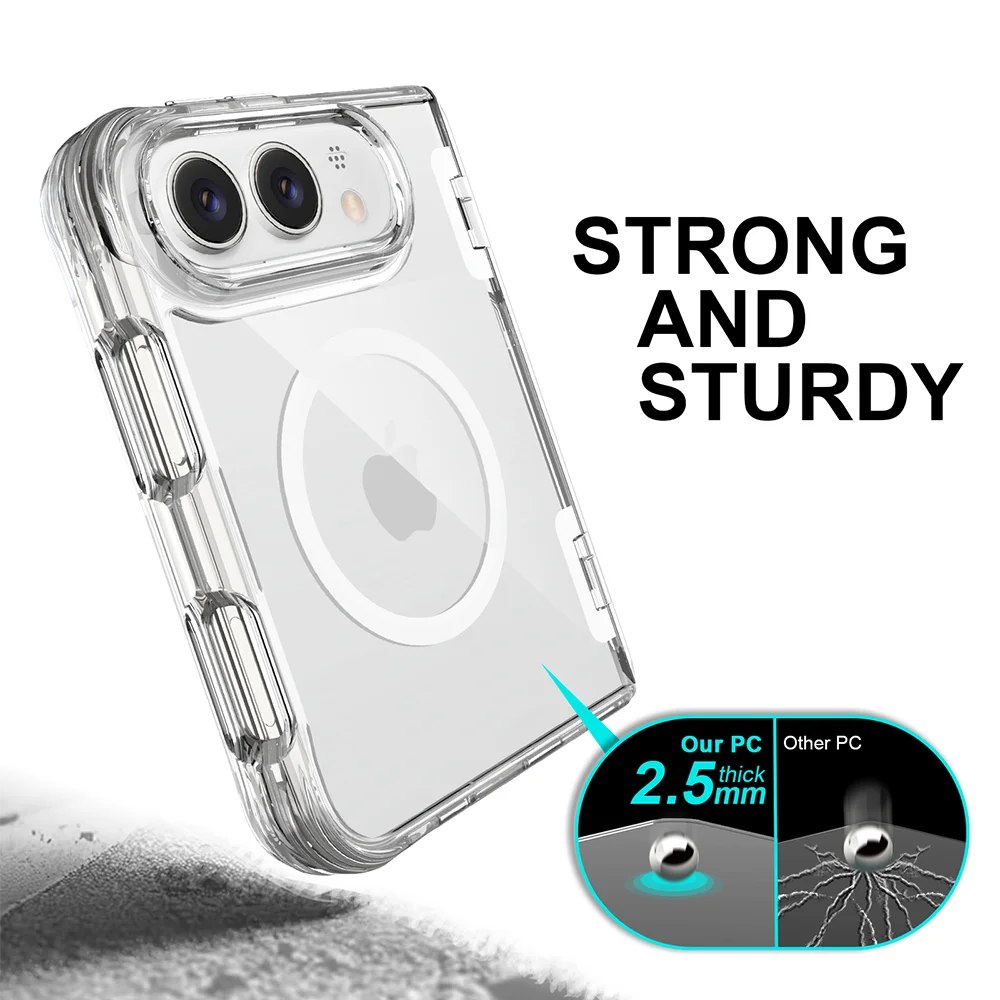 Funda Magnética iPhone Fold | Transparente, MagSafe | Antigolpes