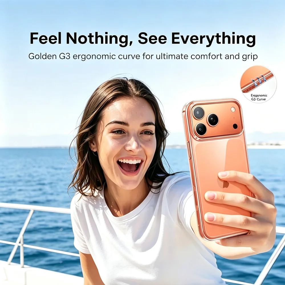 Funda Transparente para iPhone | Ultrafina, Antigolpes, Anticlamarillamiento | Cristal