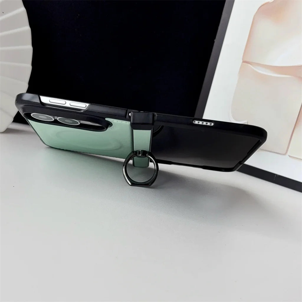 Funda iPhone con Anillo Magnético | MagSafe, Cuero, Anticaída | Soporte y Carga Inalámbrica