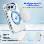 Funda Transparente iPhone | Soporte Magnético Giratorio, MagSafe | Antigolpes