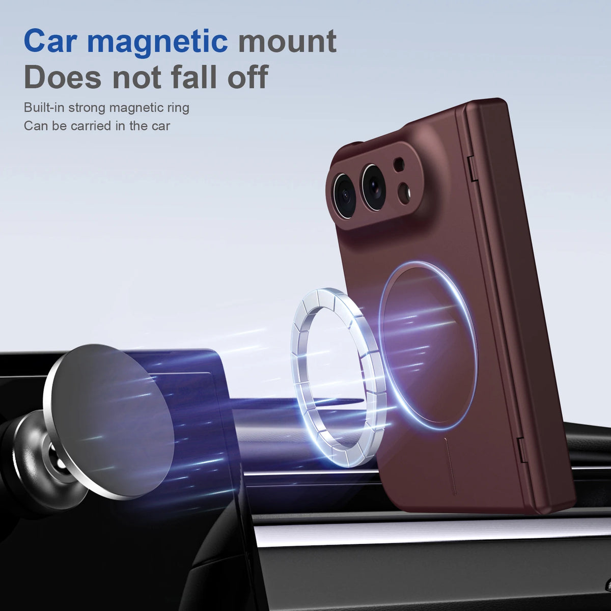 Funda iPhone Duo | Magnética MagSafe, Protección Bisagra | PC+