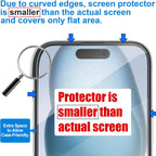 Protector de Pantalla iPhone | Cristal Templado Anti-Huellas | iPhone 11 al 18 Pro Max