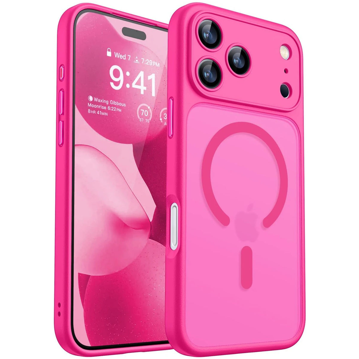 Funda iPhone Magnética Mate | Compatible MagSafe | Transparente, Antihuella