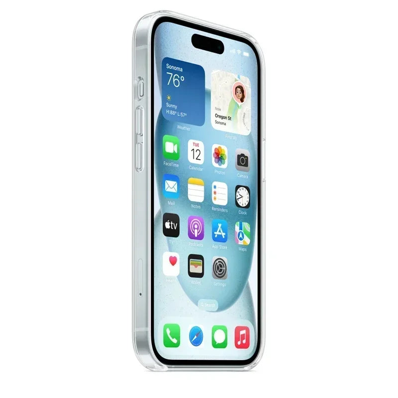Funda Transparente MagSafe para iPhone | Silicona Magnética, Antigolpes | Compatible 11-18