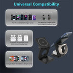 Cargador Inalámbrico 3 en 1 | Magnético Plegable, 30W | iPhone, Apple Watch