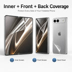 Protector de Pantalla para iPhone | Hidrogel HD, Interior Exterior | Suave 6 en 1