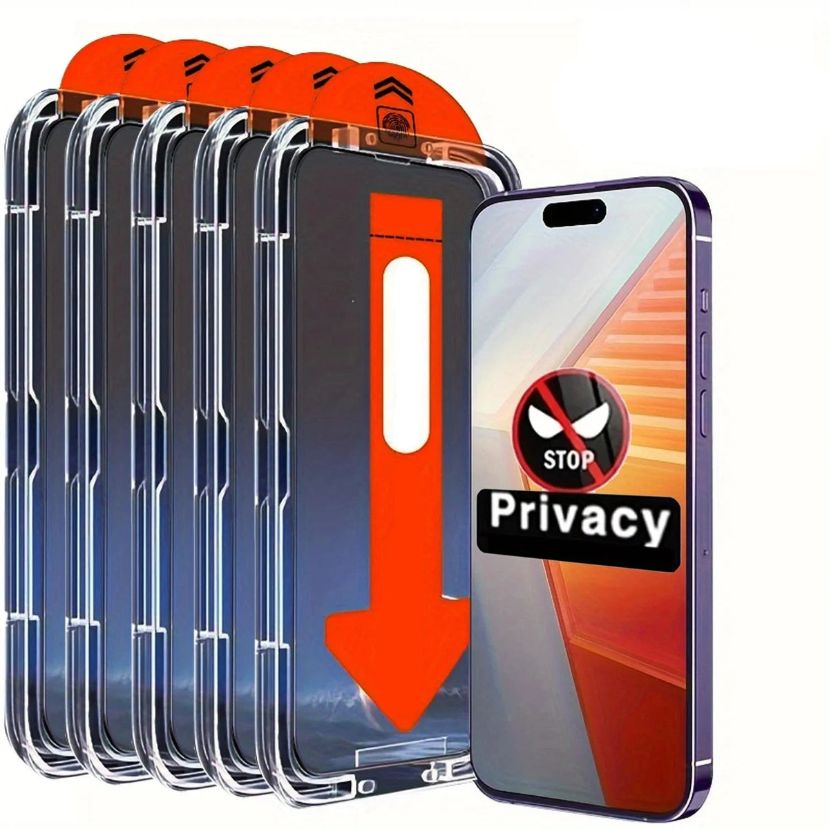 Protector de Pantalla iPhone | Privacidad, Vidrio Templado 9H | Anti-Espía, Anti-Huella