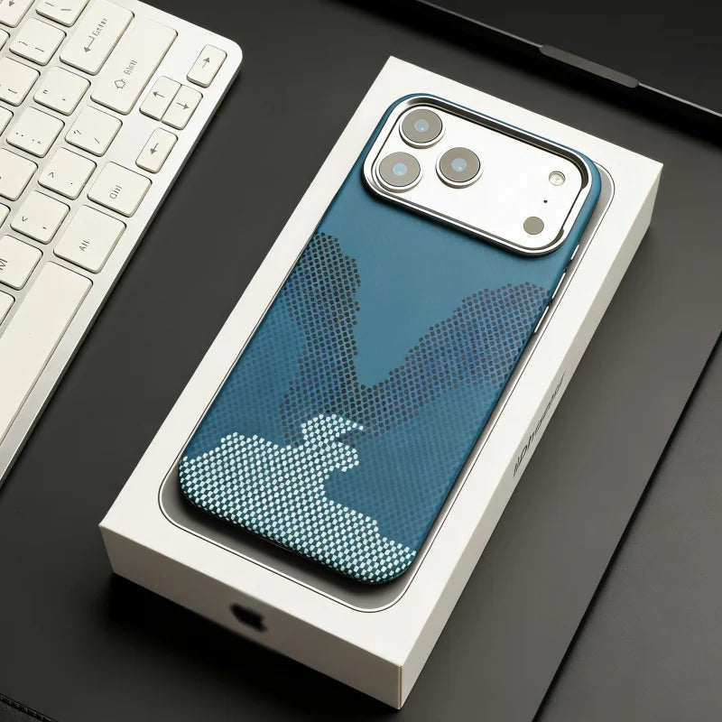 Funda iPhone MagSafe Fibra de Carbono | Carga Inalámbrica, Antihuella | PC Rígida