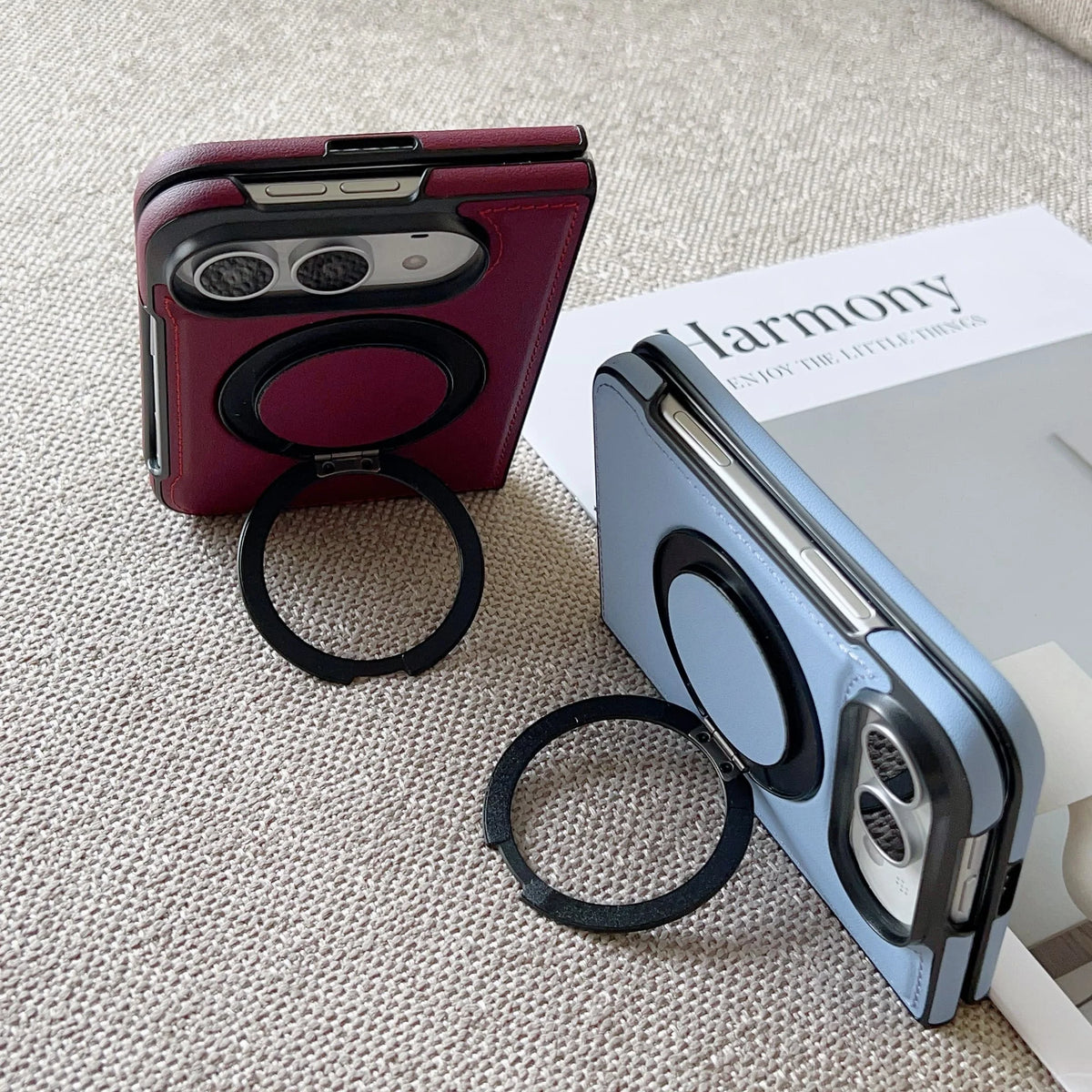 Funda Magnética iPhone | Soporte 360°, Piel, Antigolpes | MagSafe
