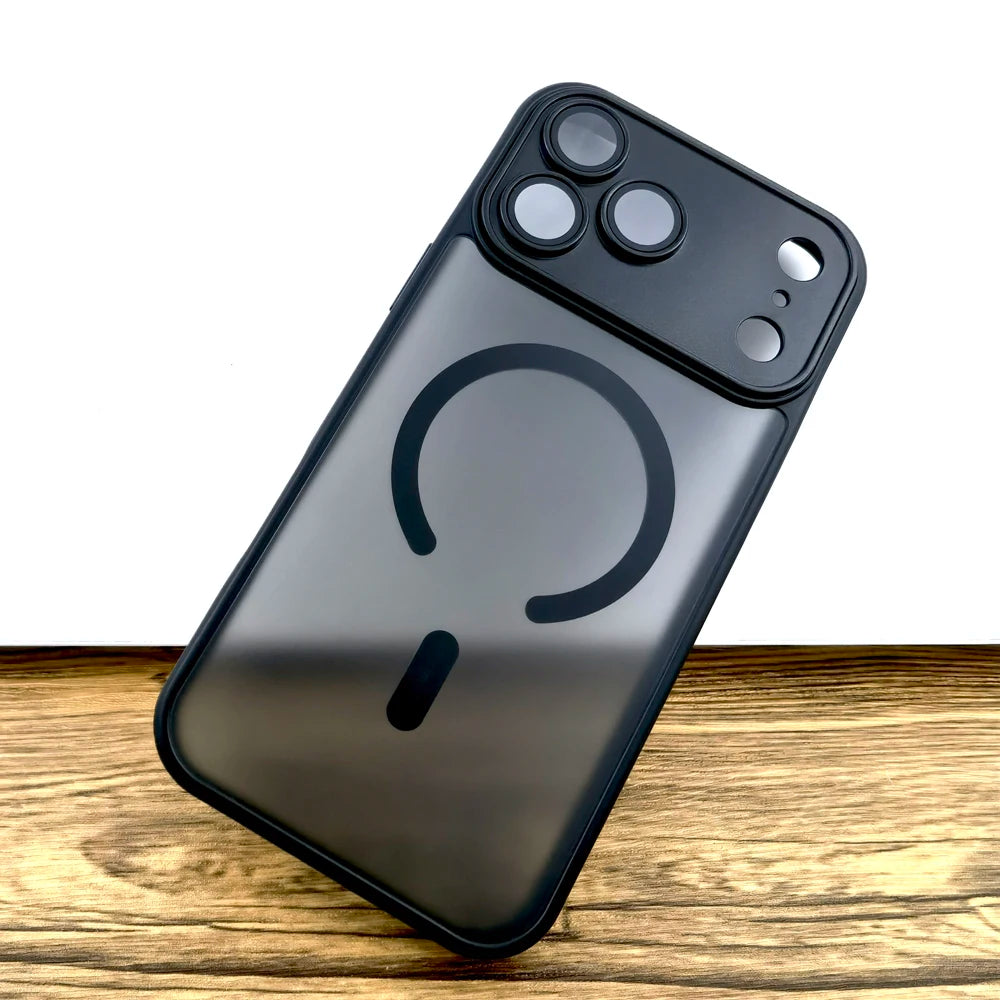 Funda iPhone Magnética Mate | Compatible MagSafe | Transparente, Antihuella
