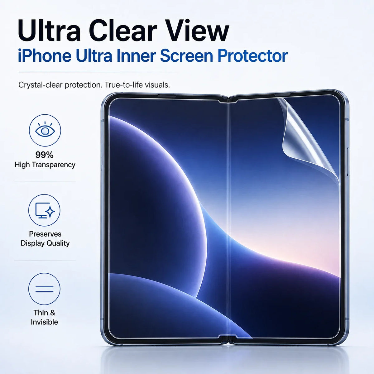 Protector de Pantalla Hidrogel iPhone | Cobertura Total, Suave | Pack 3 Unidades