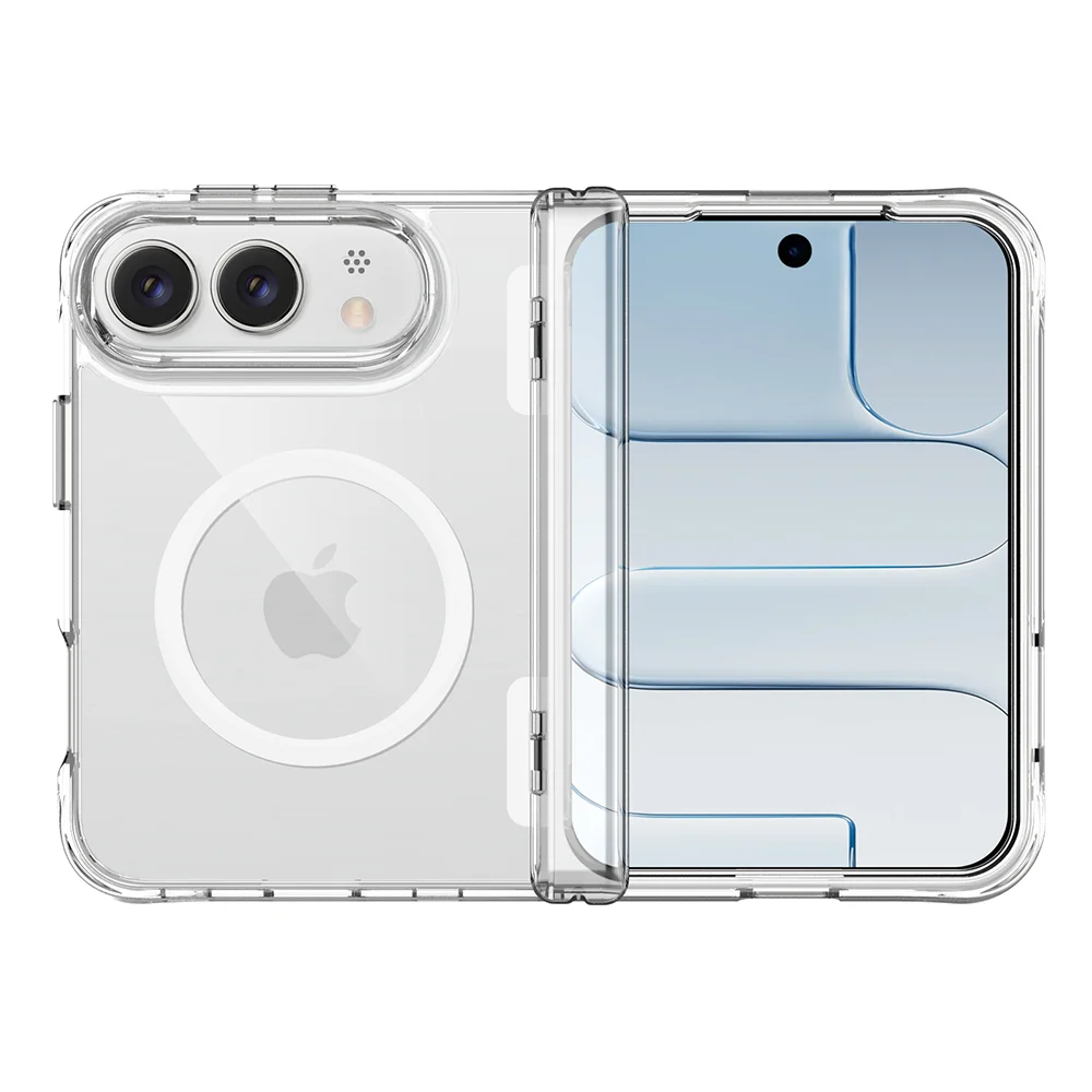 Funda Magnética iPhone Fold | Transparente, MagSafe | Antigolpes