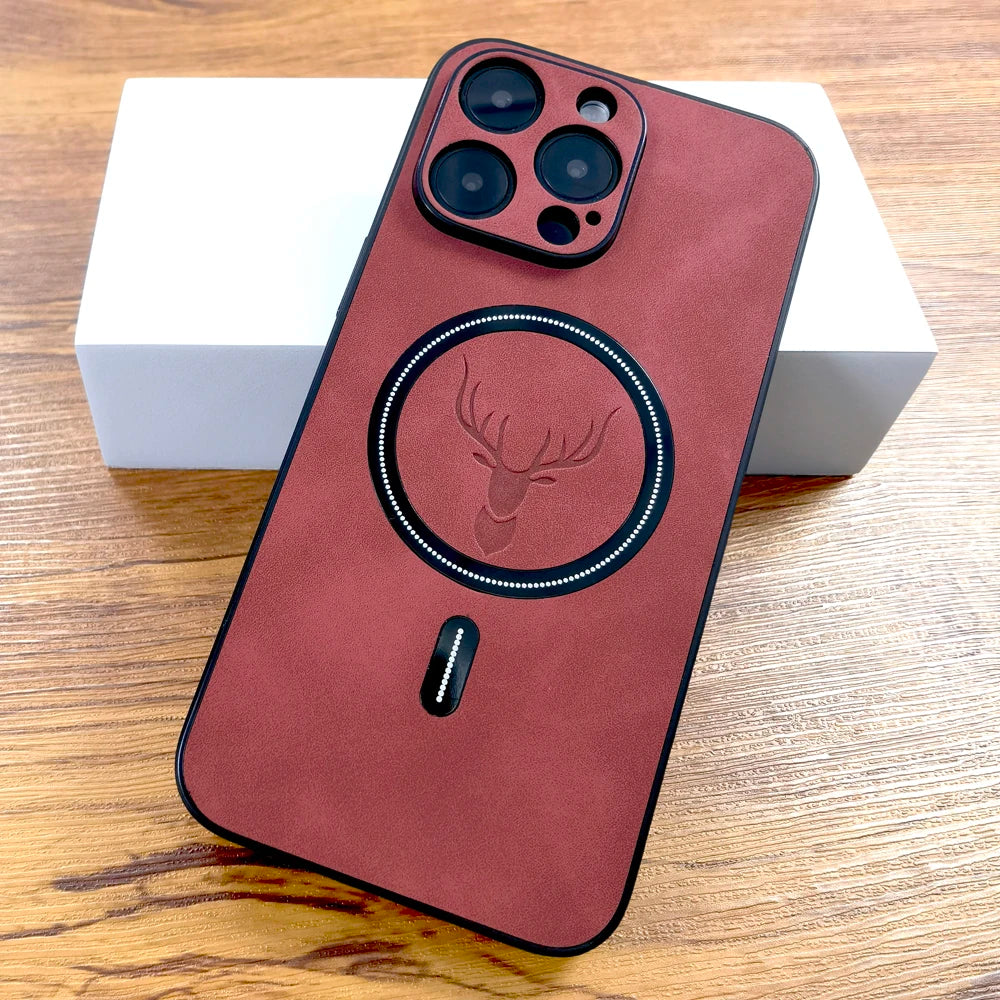 Funda iPhone Cuero | Compatible MagSafe, Antihuellas | Diseño Animal