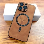 Funda iPhone Cuero | Compatible MagSafe, Antihuellas | Diseño Animal