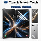 Protector de Pantalla para iPhone | Hidrogel HD, Interior Exterior | Suave 6 en 1
