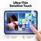 Protector de Pantalla iPhone | Cristal Templado y Film Hidrogel | Pack 3 Unidades